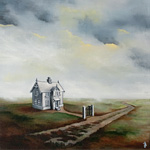 House on the Bog - Painting
